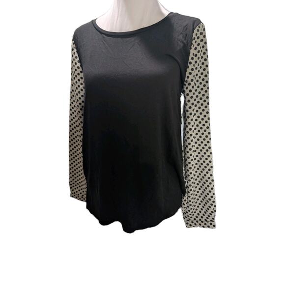 Ann Taylor Shirt Women's Top Blouse Size Small Petite PS Polka Dot NWT NEW Work - Picture 1 of 14